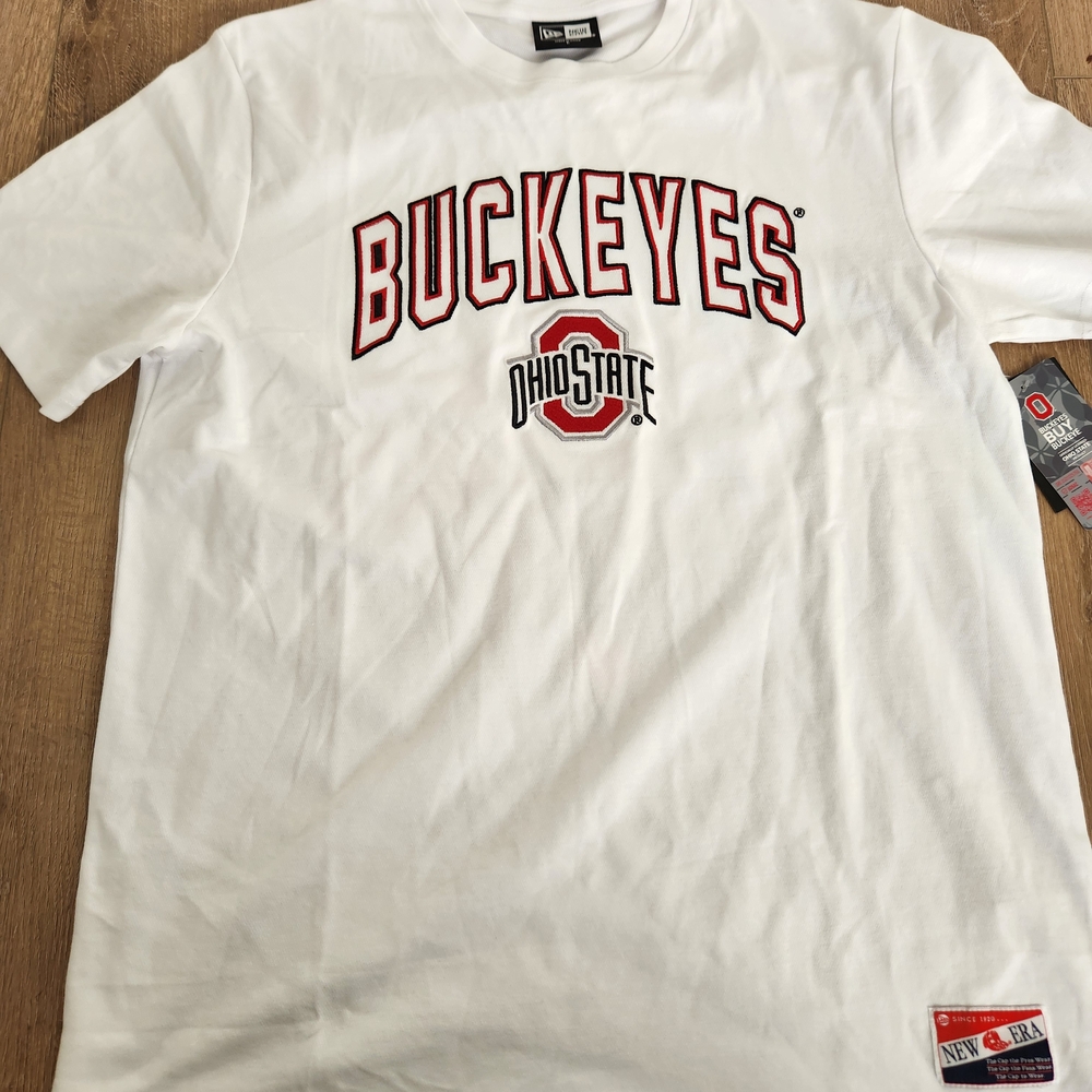 New Era White Ohio State Buckeyes Tee
